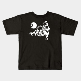 Negative Space: Bug-Eye Ghost Kids T-Shirt